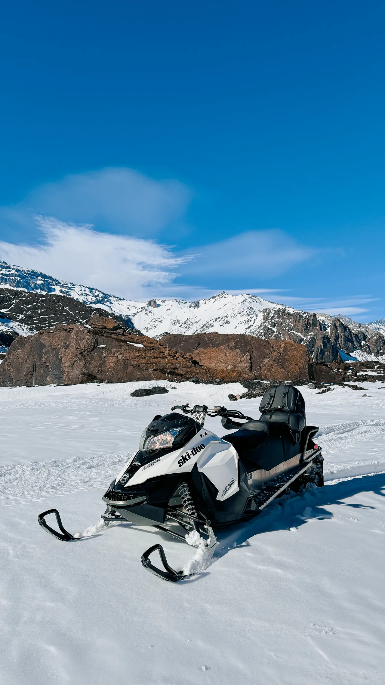 Snowmobile in Cajón del Maipo 1